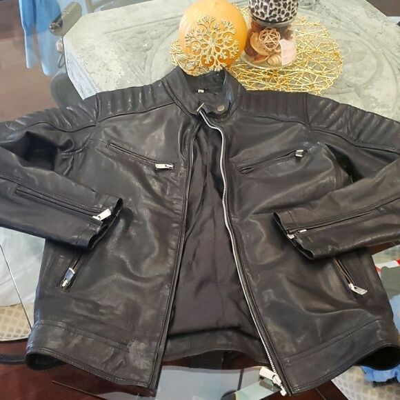 𝅺trafaluc Zara Biker Leather Jacket - Picture 2 of 5